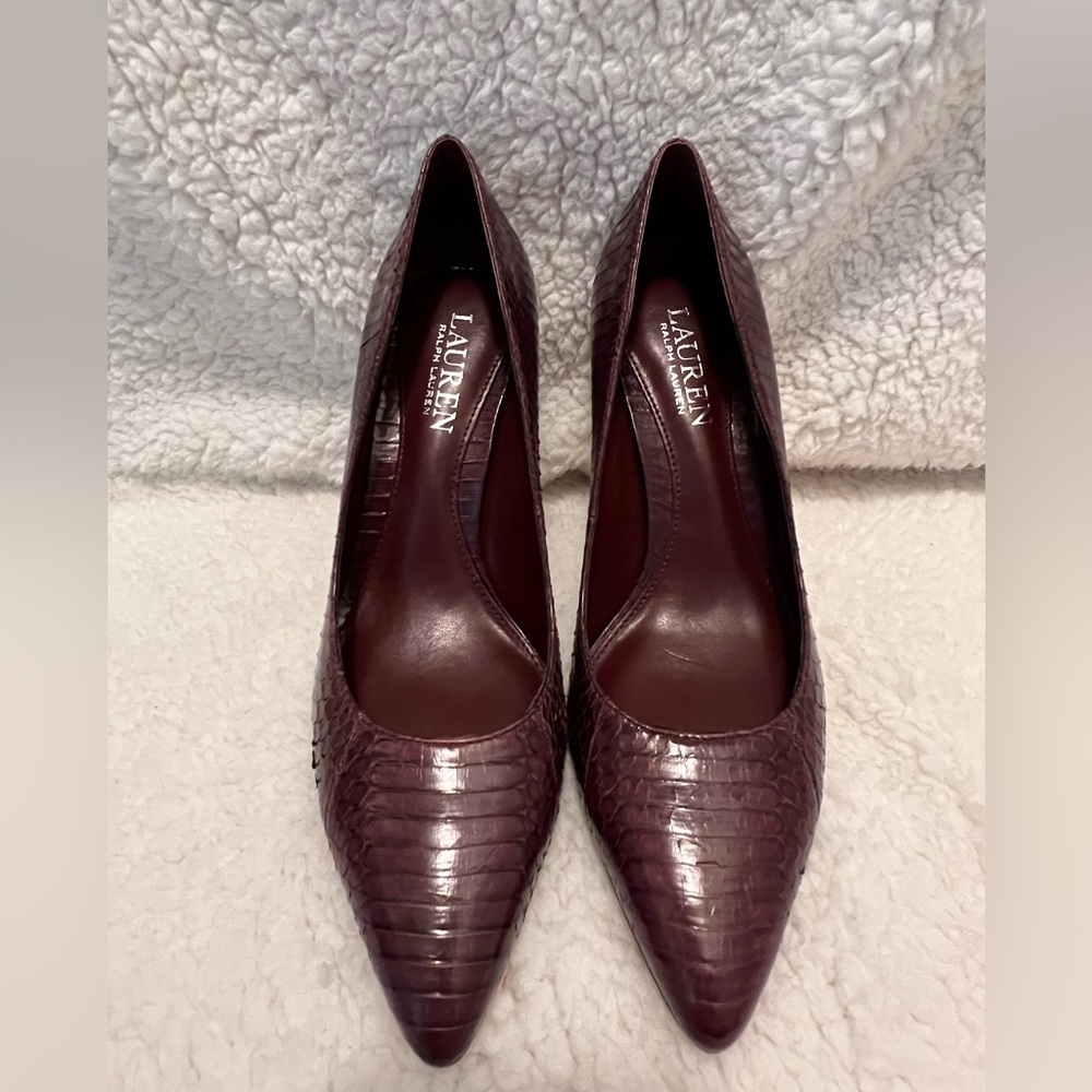 Ralph Lauren Genuine Snake Heels